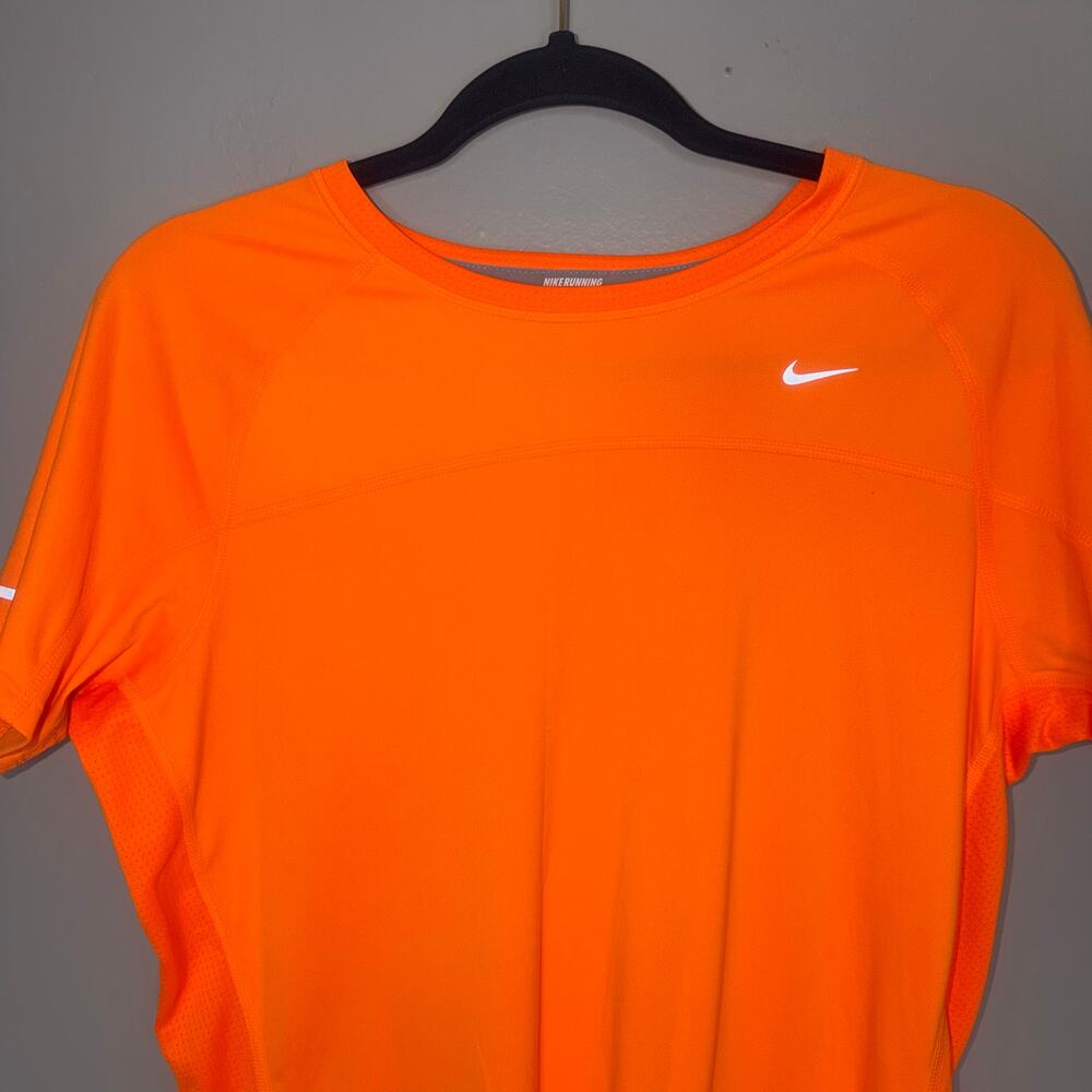 Nike Miler 1.0 Men's XL Dri-Fit High Visibility Reflective Running Short Sleeve